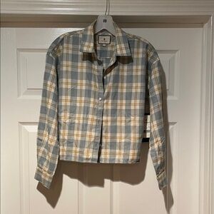 Tuckernuck Blue and Yellow Plaid Shirt